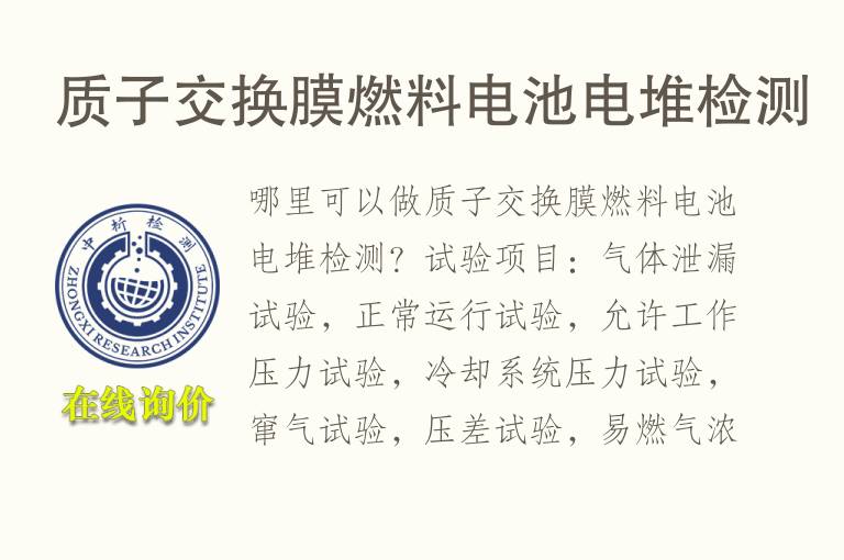 质子交换膜燃料<font color='red'>电池</font>电堆检测